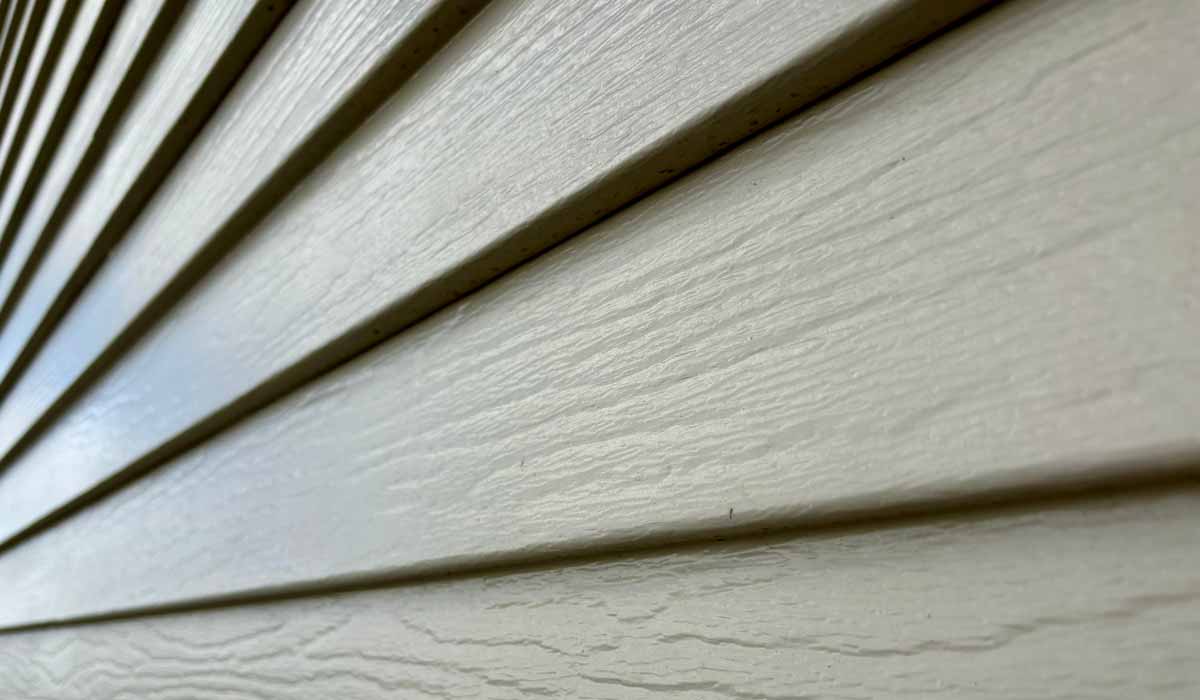 Closeup of siding