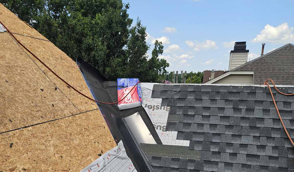 storm damaged roof