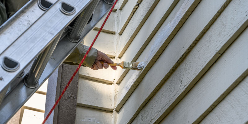 House with gray siding